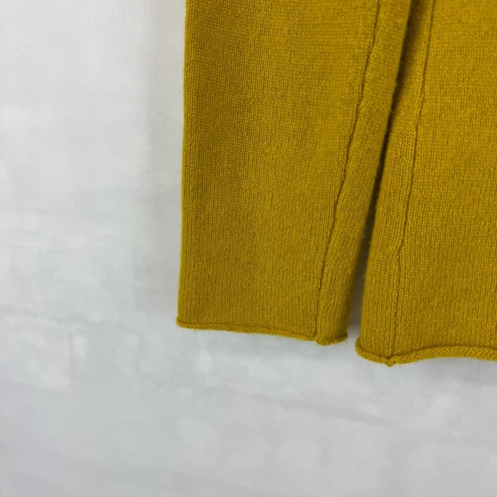 J.Crew Collection Italian Cashmere Sweater Mustard Yellow Women’s‎ XXS